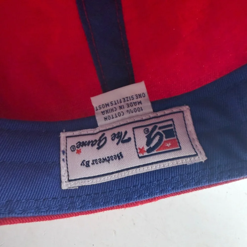 Kansas Hat Mens OSFM Red NCAA Basketball The Game EUC
